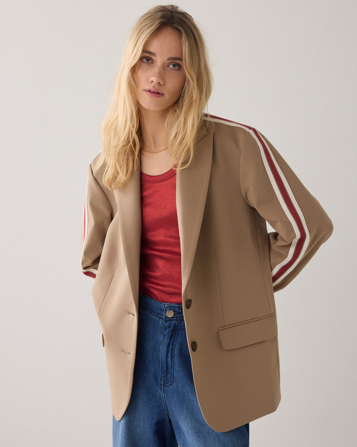 Blazer boyfriend sportif