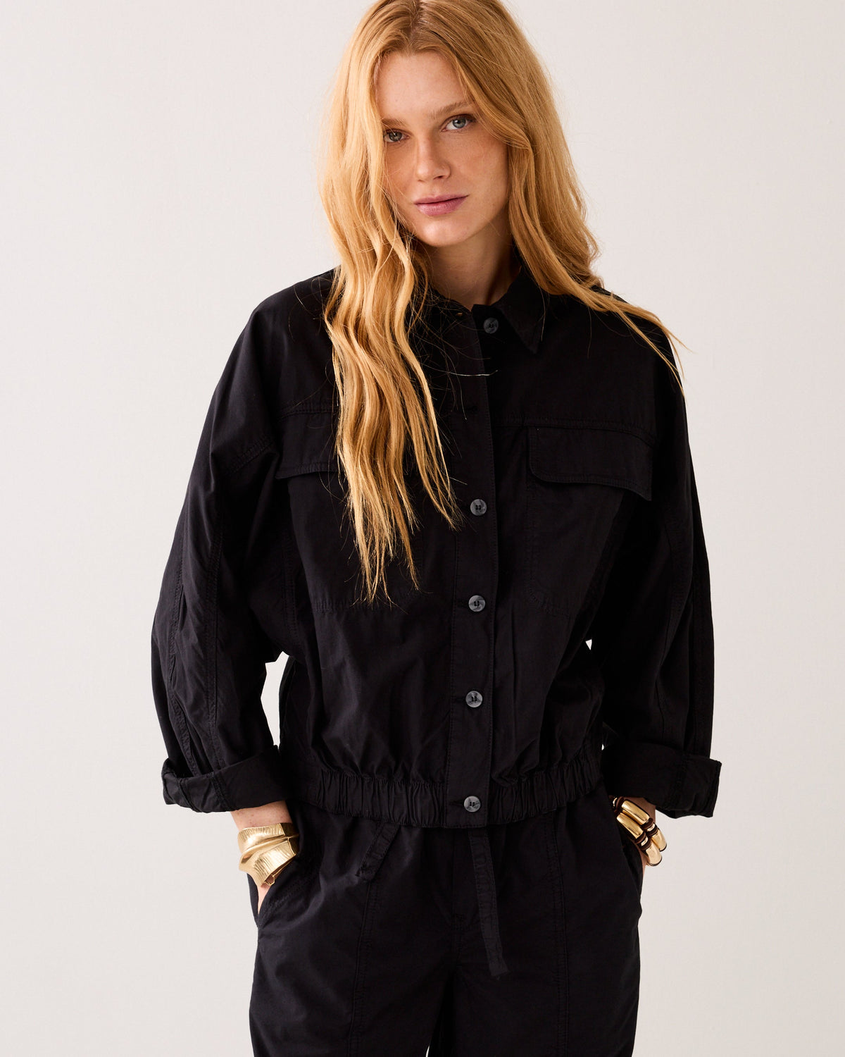Veste mi-saison en coton craquant