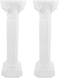 Happyyami 2 Pièces Piliers Romains Colonnes en Plastique Mariage Colonnes Décoratives Pilier Romain Colonne Grecque Colonne Romaine Antique pour