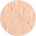 vidaXL Dessus de Table, Plateau de Table de Remplacement, Dessus de Table Basse Salle de Séjour Intérieur, Ø80x2,5 cm Rond Bois Massif de Hêtre