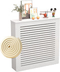 Générique Cache-radiateur Blanc Moderne pour radiateurs en Fonte, Cache-radiateur plinthe Facile à Installer avec Panneau en Maille pour la Maison