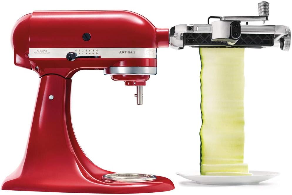 KitchenAid Accessoire Coupe lanières de Fruits et Légumes - 5KSMSCA - Pièce Détachée pour KitchenAid Robot Pâtissier - Pour les Recettes Japonais