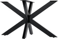 CLP Pieds de Table Hardwick I Patins pour Tables DIY de 71 cm de Hauteur I Pied de Table en Forme d'étoile en Acier Peint par poudrage, Couleur:Noir