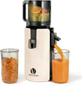 Ventray Extracteur de Jus Lent, Presse à Froid avec Grande Goulotte 120mm pour Fruits et Légumes Entiers, Double Filtration pour un Rendement Élevé