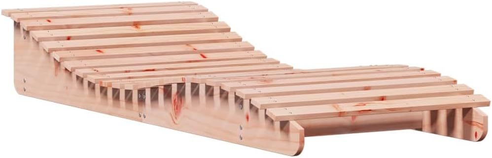 vidaXL Chaise Longue, Transat de Patio, Lit de Repos de Jardin, Bain de Soleil Piscine Terrasse Balcon, Moderne, Bois Massif de Douglas