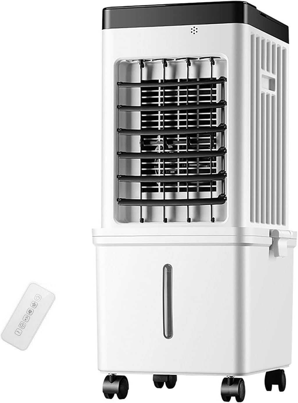 Rafraîchisseur d'Air Évaporatif pour Maison & Bureau, Climatiseur Mobile Sans Évacuation 15L Grand Réservoir avec Télécommande, 3 Modes & 3 Vitesses