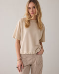 Top en piqué lurex