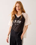 Maillot de baseball en dentelle