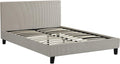 Habitat et Jardin Lit en Velours Cotelé Ambre - 160 x 200 - Beige