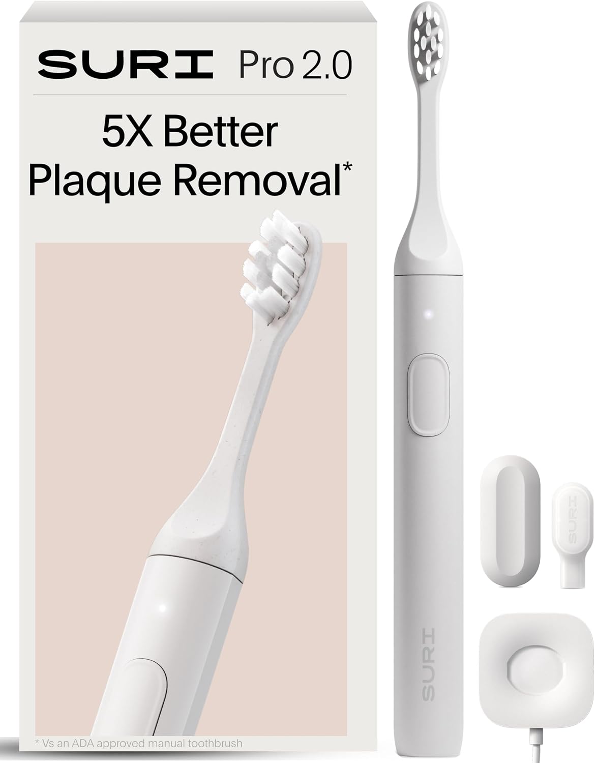 SURI 2.0 Nouvelle Brosse à Dents Électrique Sonique avec Capteur de Pression, Batterie de 1 Mois+, N°1 au Royaume-Uni