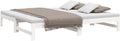 vidaXL Lit Coulissant sans Matelas Blanc 2X(90x190) cm