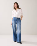 Jean avec ceinture en denim
