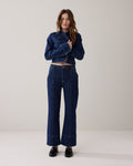 Jean flare en denim rincé