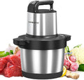 SOKANY Hachoir Électrique Mini hachoir a viande electrique Avec Bol Acier Inox