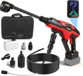 Nettoyeur haute pression sans fil compatible avec Milwaukee 18 V, 990 psi, nettoyeur haute pression sans balais avec buse 6 en 1 canon à mousse