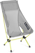 Helinox Chair Zero Highback, Chaise de Camping à Dossier Haut Ultra-légère, Confortable et compacte (Grey)