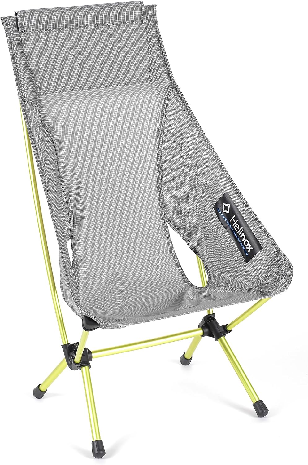 Helinox Chair Zero Highback, Chaise de Camping à Dossier Haut Ultra-légère, Confortable et compacte (Grey)