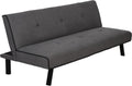HOMCOM Canapé Convertible 3 Places canapé-lit avec Dossier réglable et Pieds en métal, Aspect Velours Moderne Charge 300 Kg, pour Salon
