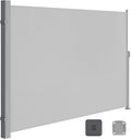SONGMICS Store latéral Extensible 200x400 cm, Brise-Vue, Protection Solaire, occultant, Store latéral pour Balcon, terrasse, Jardin