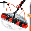 XDOVET 7.2M à 4 Trous Brosse Telescopique Toiture, Manche Telescopique 1pcs, Perche Nettoyage Toiture avec Raccord d'eau