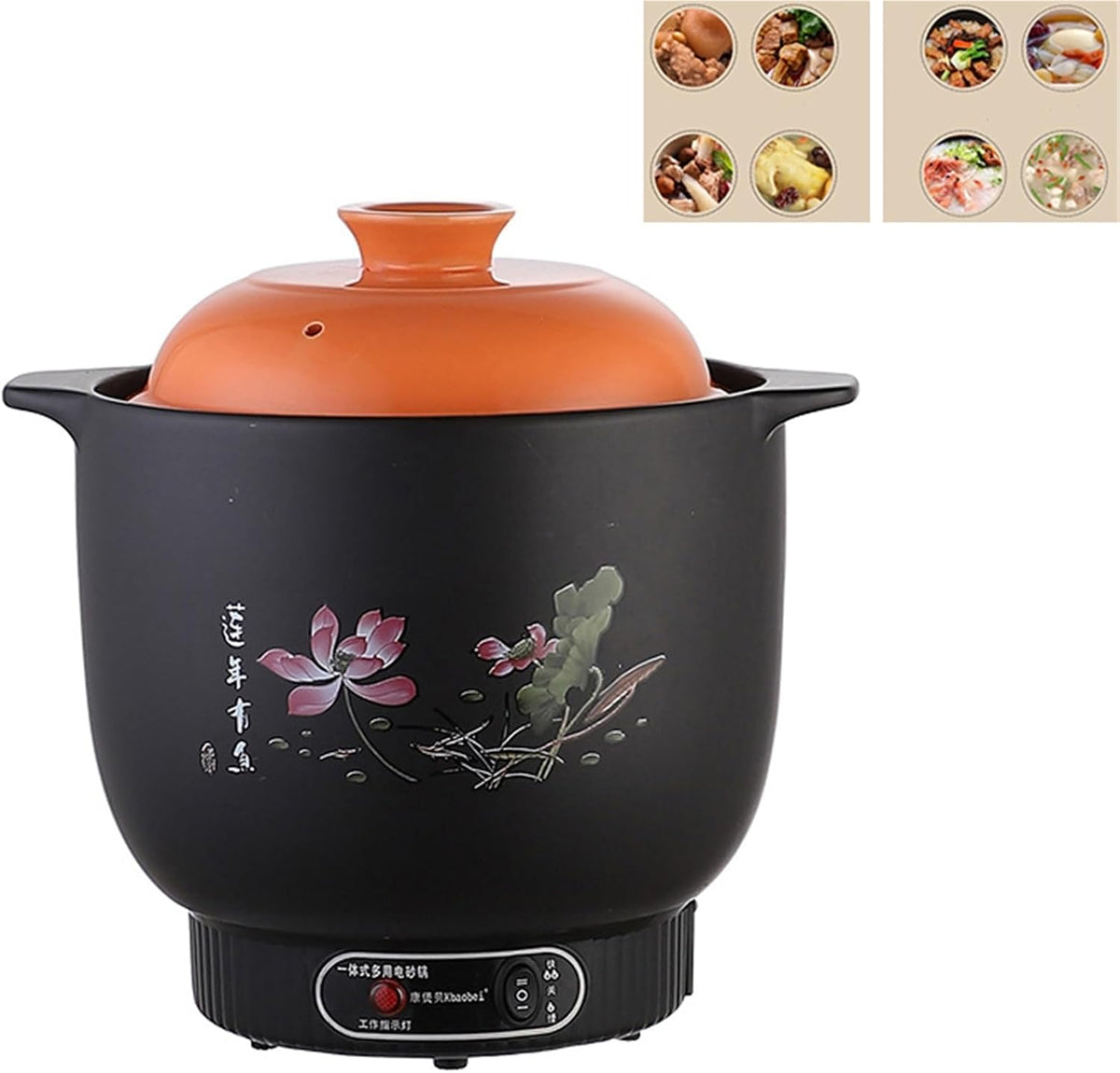 Faitout électrique, mijoteuse intelligente avec fonction de maintien au chaud, cocotte compacte pour la cuisson de la soupe