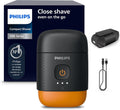 Rasoir Philips série 500, électrique et compact, Lift & Cut, lames Dual SteelPrecision, têtes flottantes 3D, poils secs ou mouillés, étui de voyage