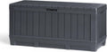Keter Coffre d'extérieur 128 x 59 x 53,6 cm en résine effet bois Kentwood Anthracite