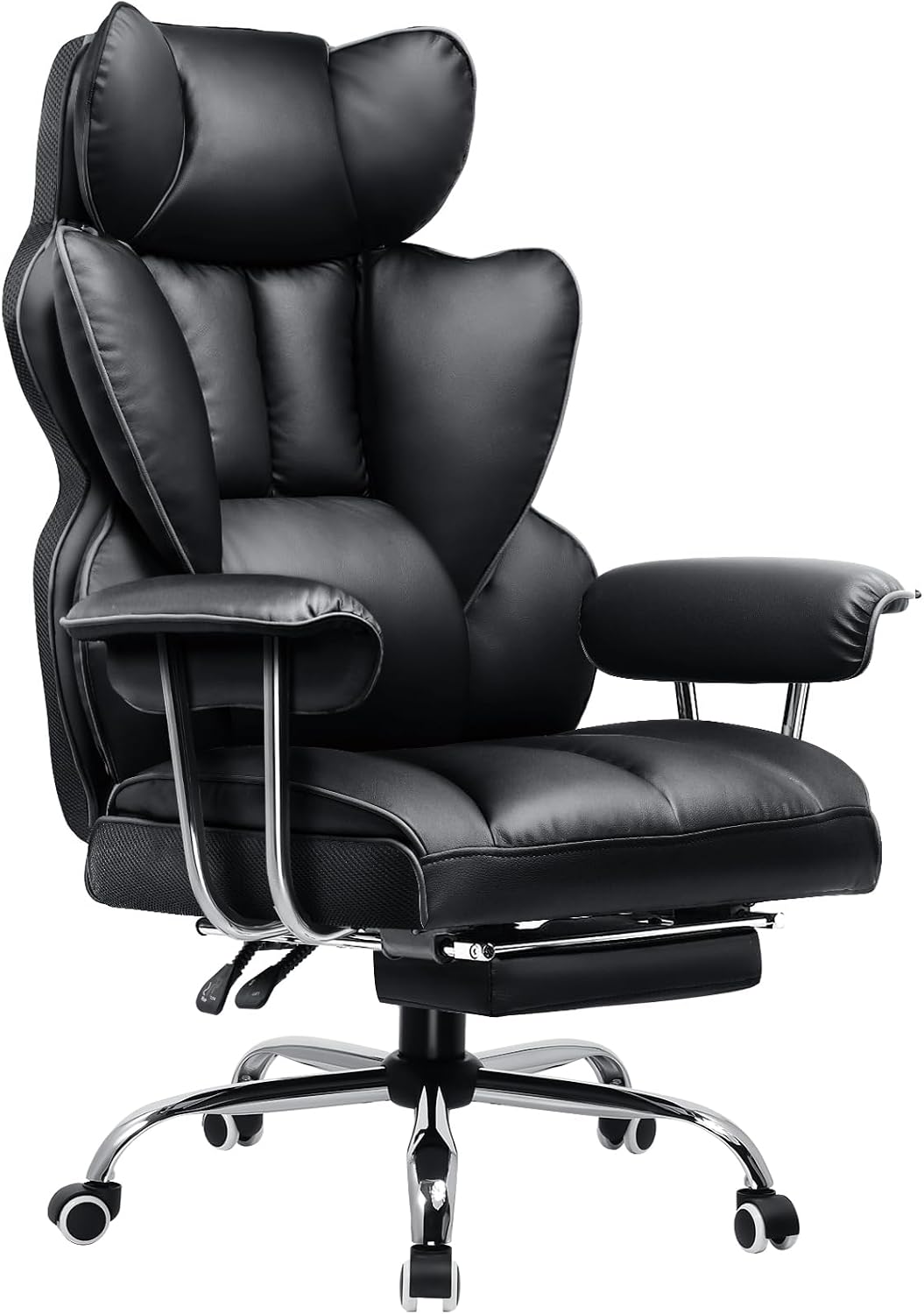 GTPLAYER Chaise Gaming, Fauteuil Gaming Ergonomique, Siège de Bureau Réglable, Hauteur d'assise Réglable, avec Repose-Pieds Télescopique