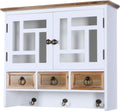 H4L Étagère murale style maison de campagne Blanc 55 cm