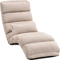 HOMCOM Canapé Paresseux chauffeuse 1 Place Fauteuil Convertible Fauteuil lit avec Dossier et Appui-tête réglables sur 5 Positions pour Salon Chambre