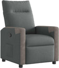 vidaXL Fauteuil inclinable Gris foncé Tissu