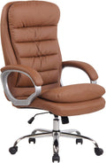 Fauteuil de Bureau Réglable en Hauteur XXL Vancouver Similicuir I Chaise de Bureau ŕ Roulette Rembourrée Confortable avec Accoudoirs I Coul