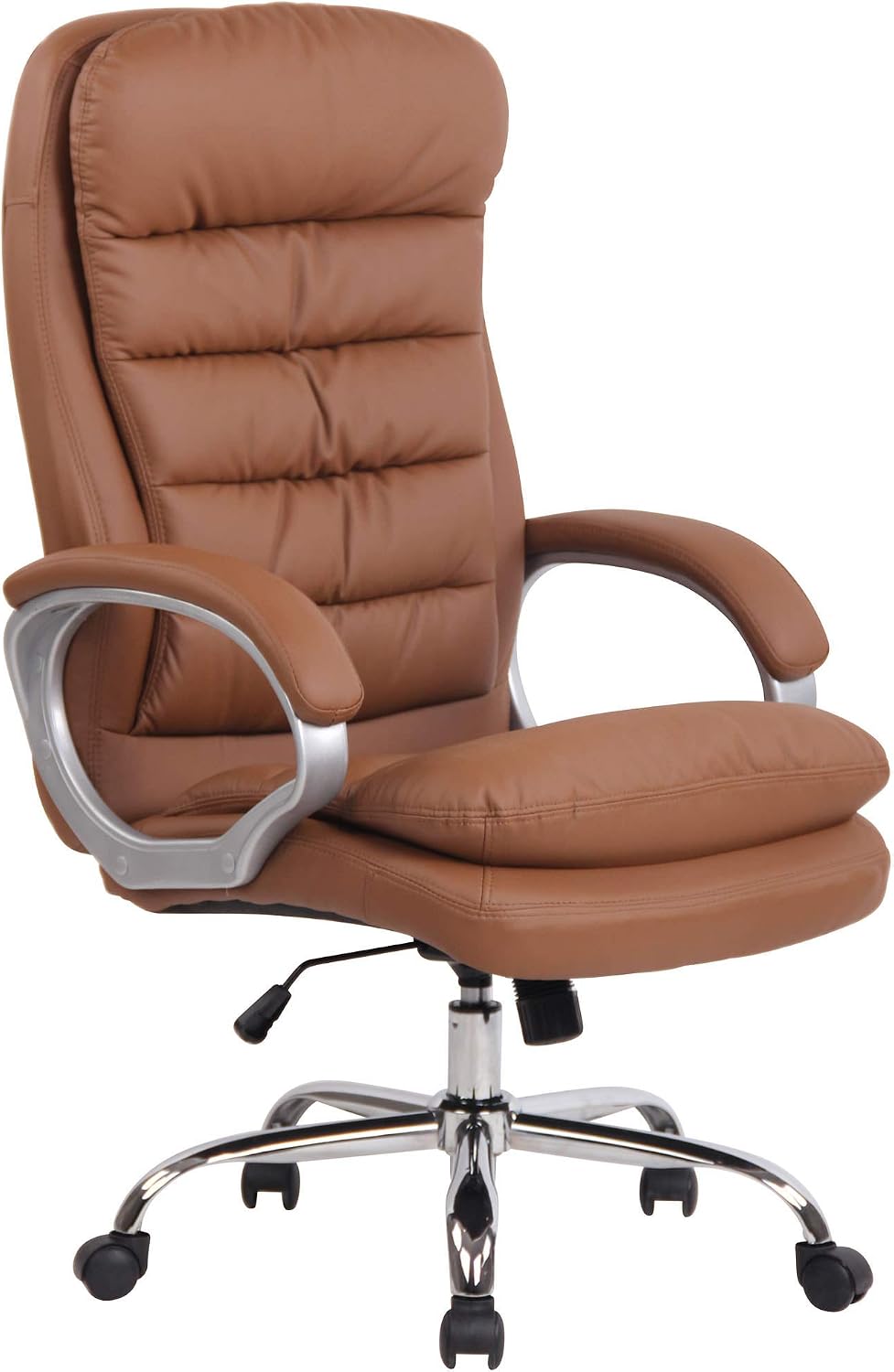 Fauteuil de Bureau Réglable en Hauteur XXL Vancouver Similicuir I Chaise de Bureau ŕ Roulette Rembourrée Confortable avec Accoudoirs I Coul