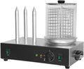Chauffe Hot-Dog Électrique 3 Plots - Cuve Inox - 0,7 kW - Chauffe-Pains et Saucisses Professionnel