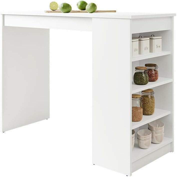 Comfivo Table de Bar 259 Blanc