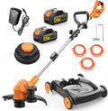 Kit Complet de Tondeuse à Gazon sans Fil, Tondeuse à Main, pour des Surfaces allant jusqu'à 400 m², Moteur sans balais