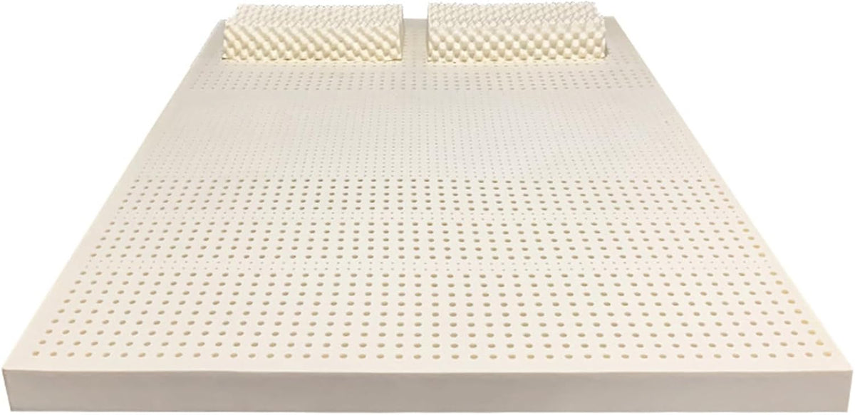 Matelas en Latex 100% Naturel, Compression et sans déformation, Ventilation des Pores en nid d'abeille, Doux et Confortable