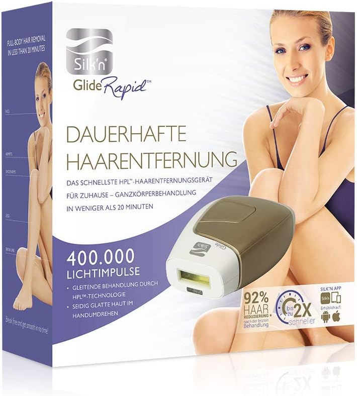 Silk'n Glide Rapid - IPL Epilateur à Lumière Pulsée - 400.000 Flashs Lumineux