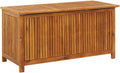 vidaXL Bois d'Acacia Solide Boîte de Rangement de Jardin Coffre de Rangement d'Extérieur Banc de Stockage Boîte d'Oreillers Coussins 113x50x58 cm