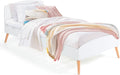 IDMarket - Lit Simple scandinave 90 x 190 CM Soren Bois et Blanc