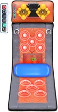 Tapis De Massage Chauffant, Coussin De Matelas Massant Electrique avec 10 Moteurs Vibrants, 9Modes Et 9 Intensités