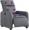vidaXL Fauteuil de Massage Inclinable Électrique, Chaise de Relaxation avec Dossier et Repose-Pied Réglables, Siège de Salon Salle de Séjour, Moderne