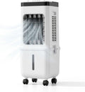 Rafraîchisseur d'Air Évaporatif 11L, Climatiseur Mobile avec 4 Packs de Glace, 3 Vitesses, Oscillation 70°
