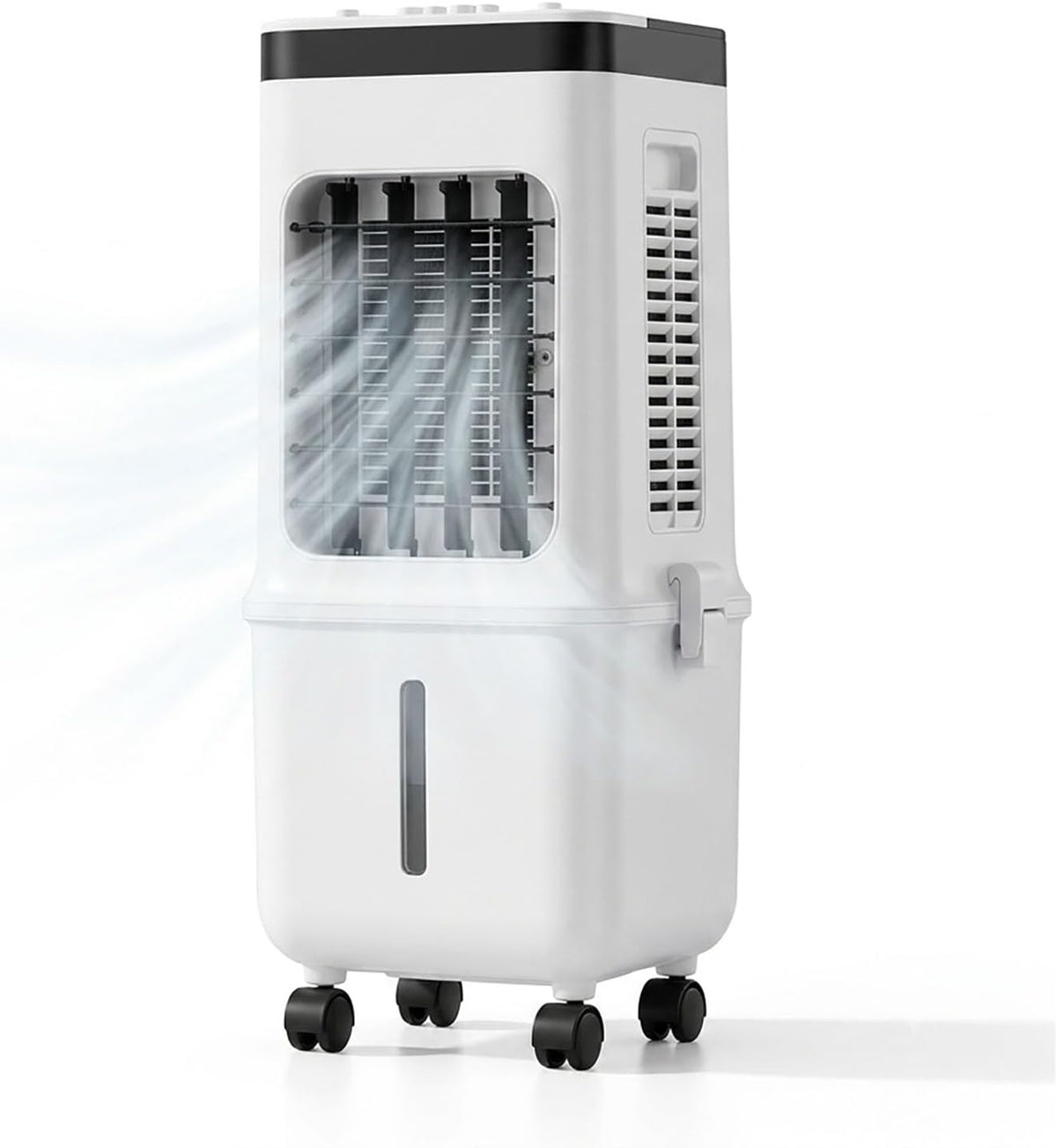 Rafraîchisseur d'Air Évaporatif 11L, Climatiseur Mobile avec 4 Packs de Glace, 3 Vitesses, Oscillation 70°