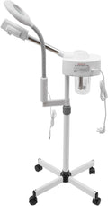 Appareil de bain de vapeur facial 2 en 1 avec technologie nanospray et 5 feux de grossissement, idéal pour les soins de la peau