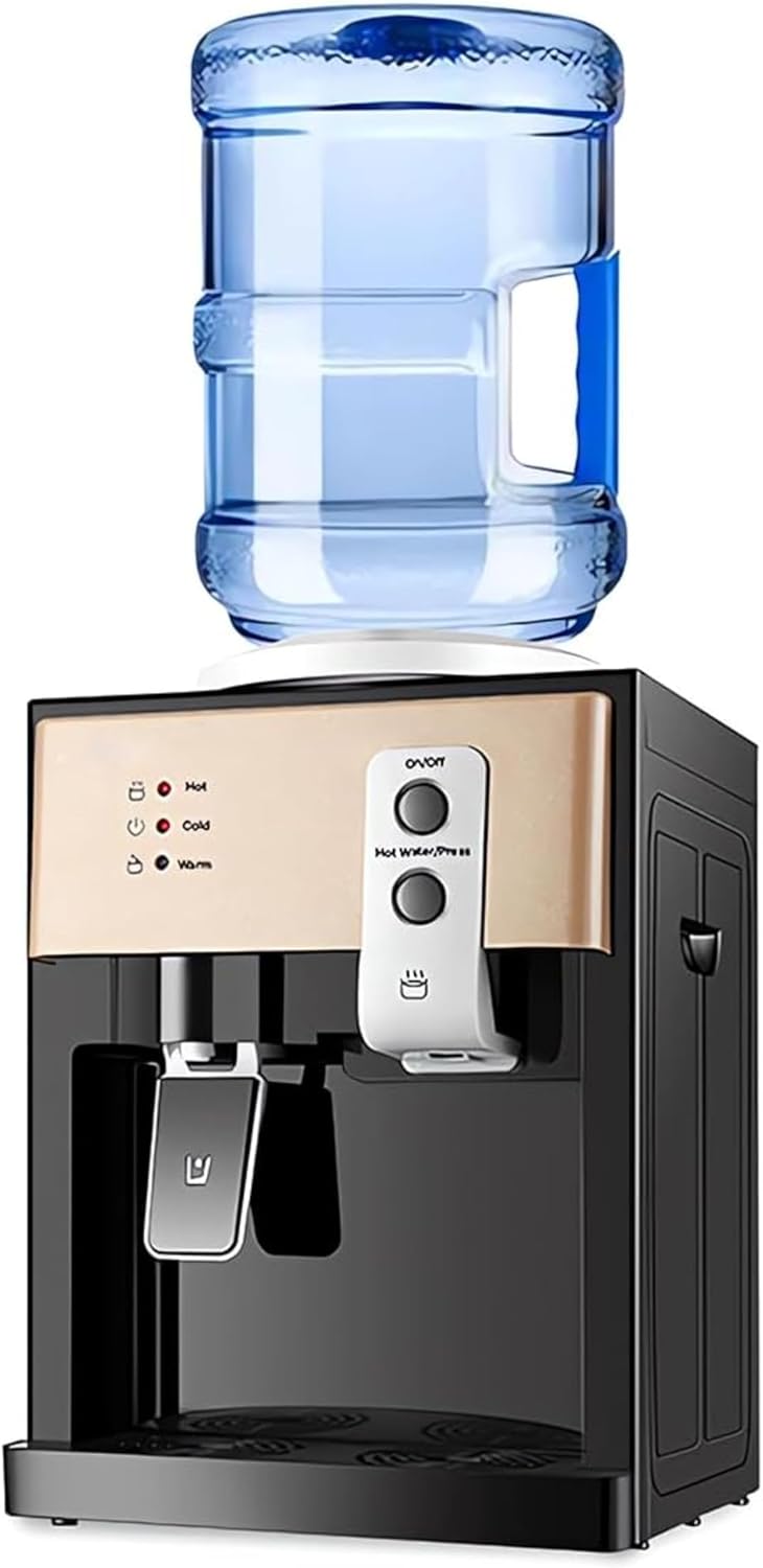 Distributeur d'eau 3 pièces, Fontaine à Eau Chaude et Froide de comptoir pour la Maison ou Le Bureau, Installation Facile
