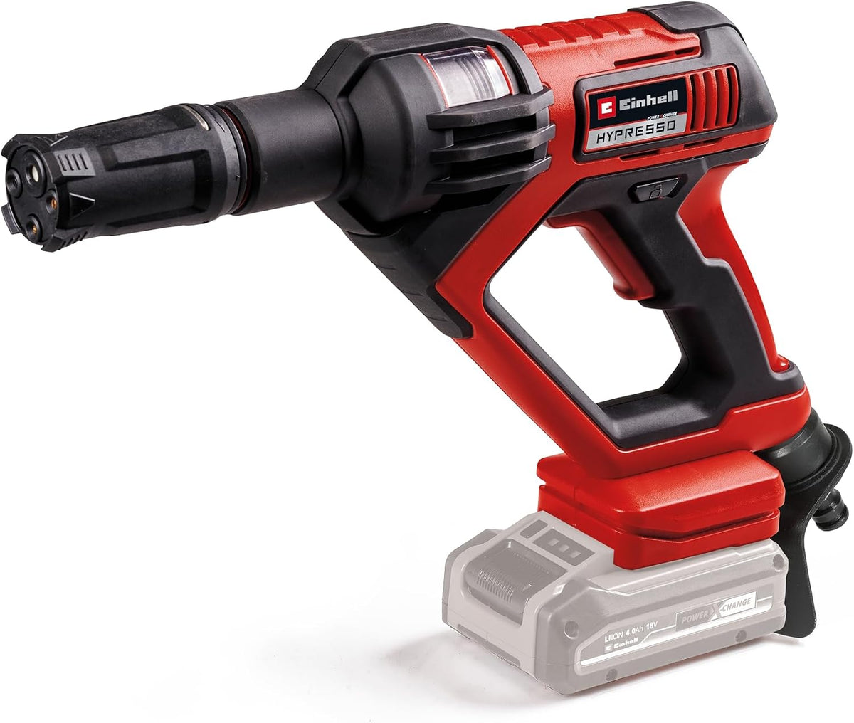 Einhell Pistolet Nettoyeur Moyenne Pression sans Fil HYPRESSO 18/24-1, PXC, 18 V, 24 bar, nettoyage et arrosage mobiles, 240 l/h, accessoires