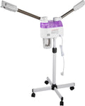 Tube de Doube Vapeur Visage, humidificateur, avec bras rotatif, panneau de commande LCD, atomisation de l'ozone, mode spray chaud