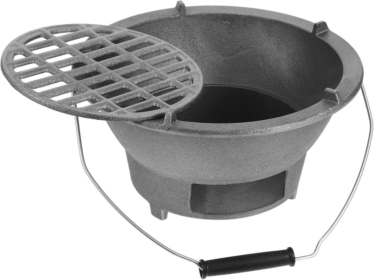 YARNOW Réchaud De Barbecue Fonte Portable Pour Camping Et Table Style Japonerie Gril Multifonction Pour Cuisson Poêle Résistante Haute Température