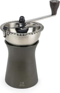 Peugeot Kronos Moulin à café manuel, Mouture réglable, Taille 19 cm, Matière : Inox/PBT, 35853, Noir